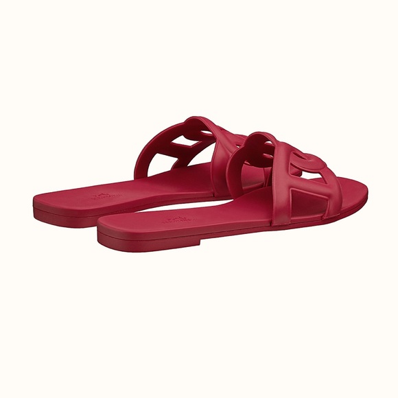 Hermes Aloha Sandals Rose Baie - Picture 4 of 6